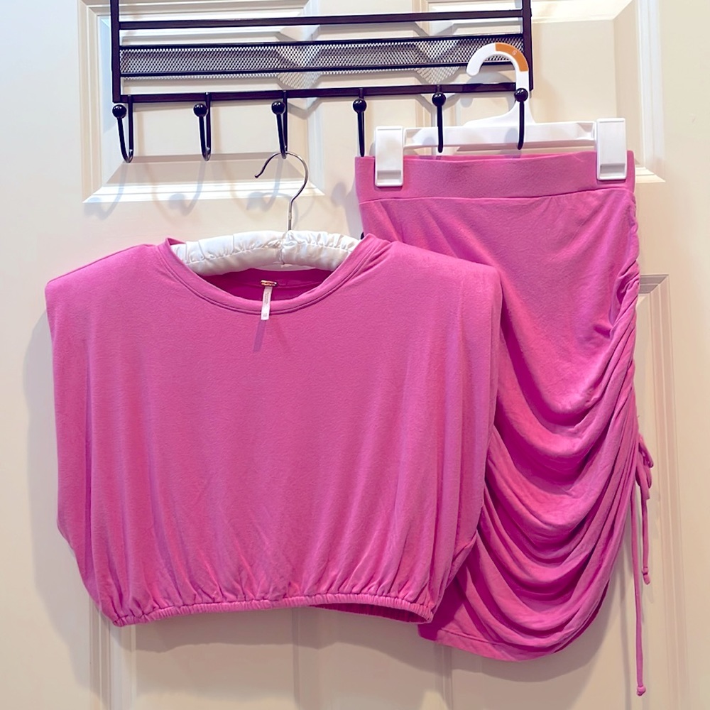 Free People skirt set Pink Xsmall